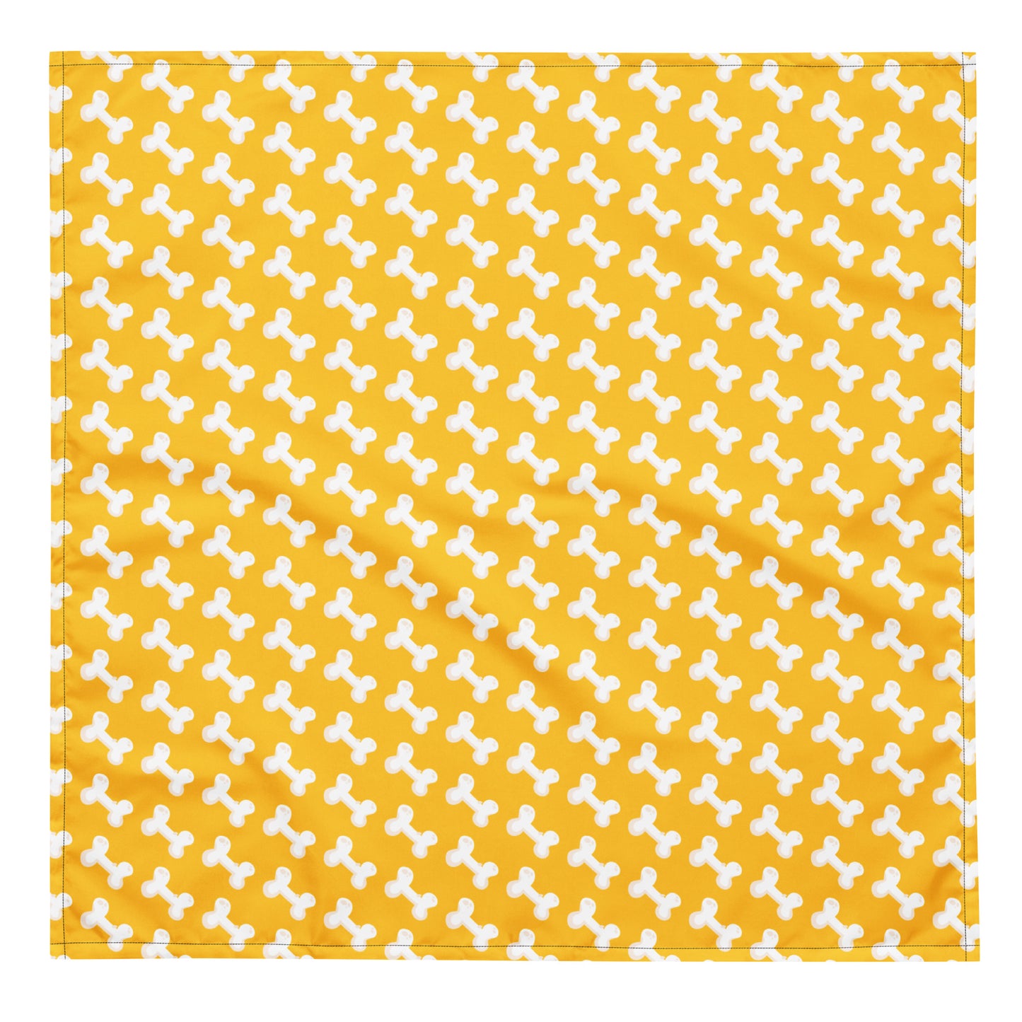 Bones All-over print bandana - Yellow