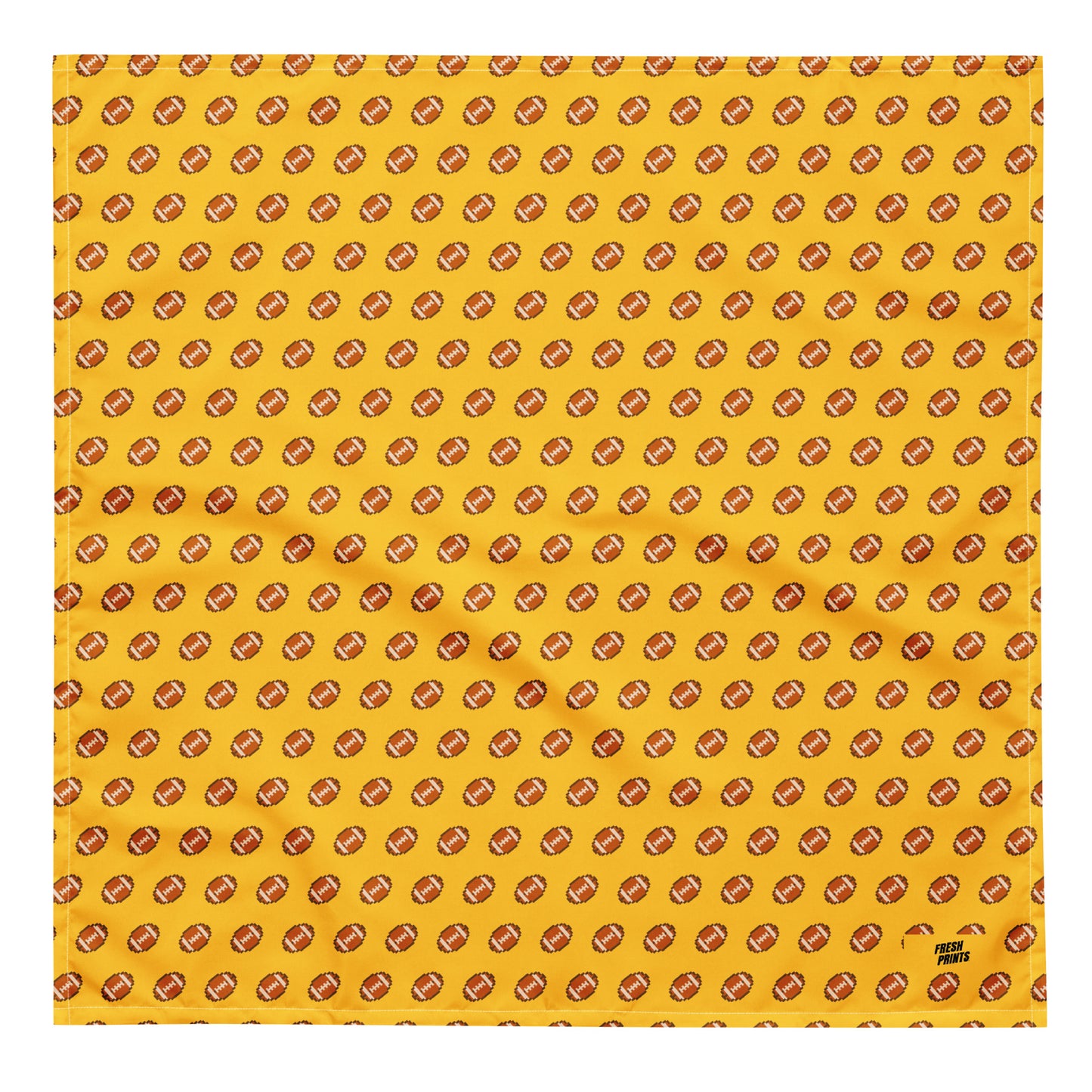 Pixel Football bandana -  Yellow