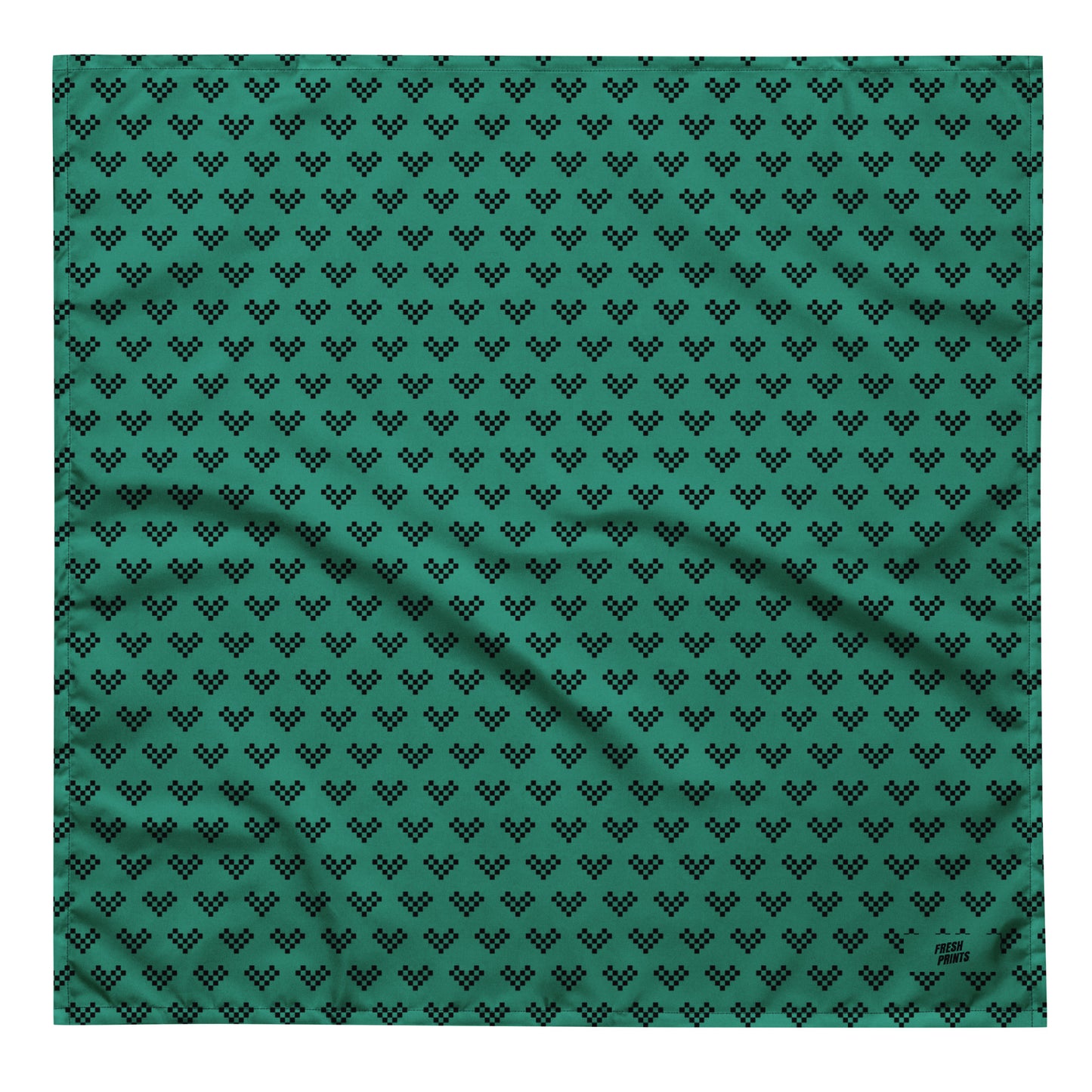 Heart All-over print bandana - Blue Pixel