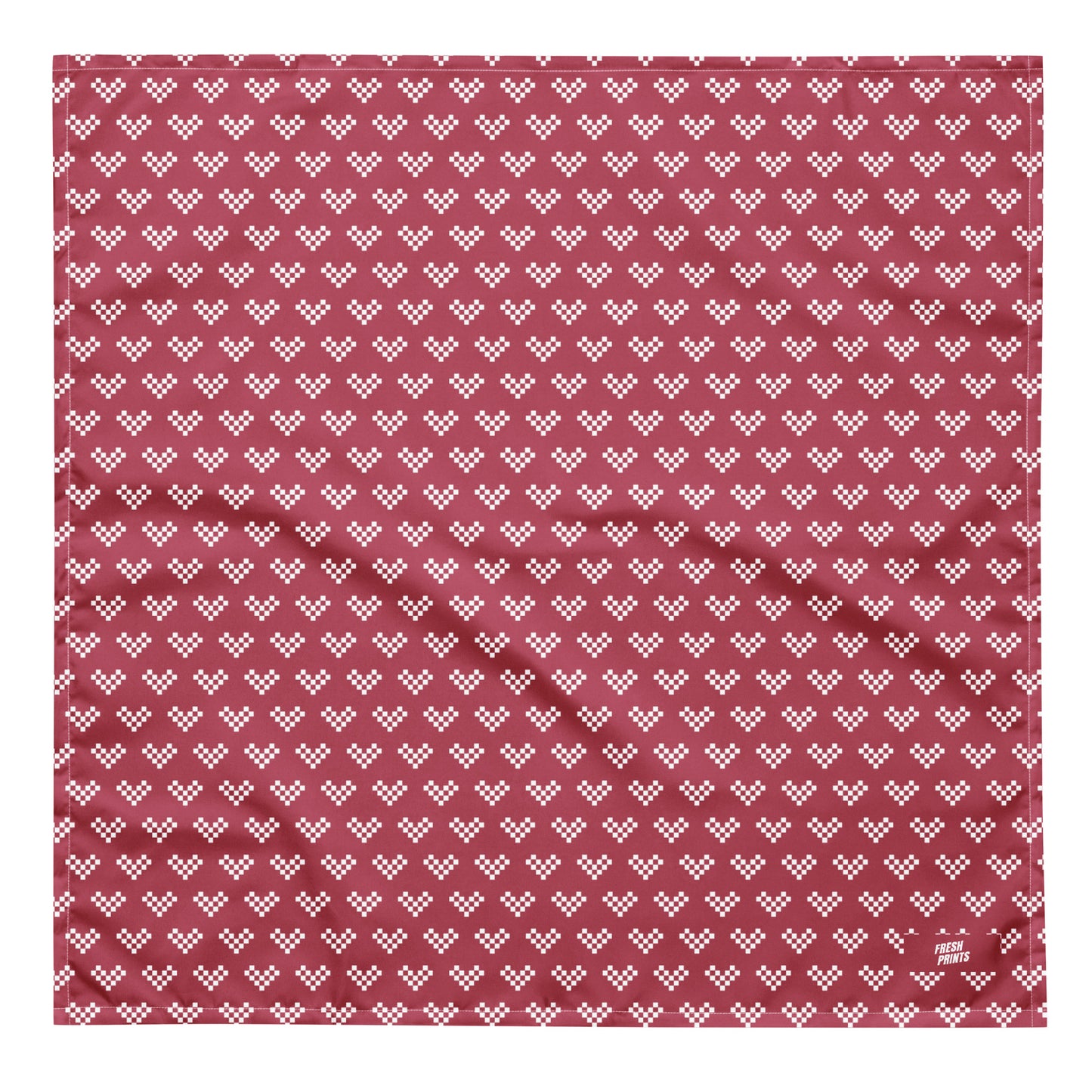 Pixel Heart All-over print bandana - Pink