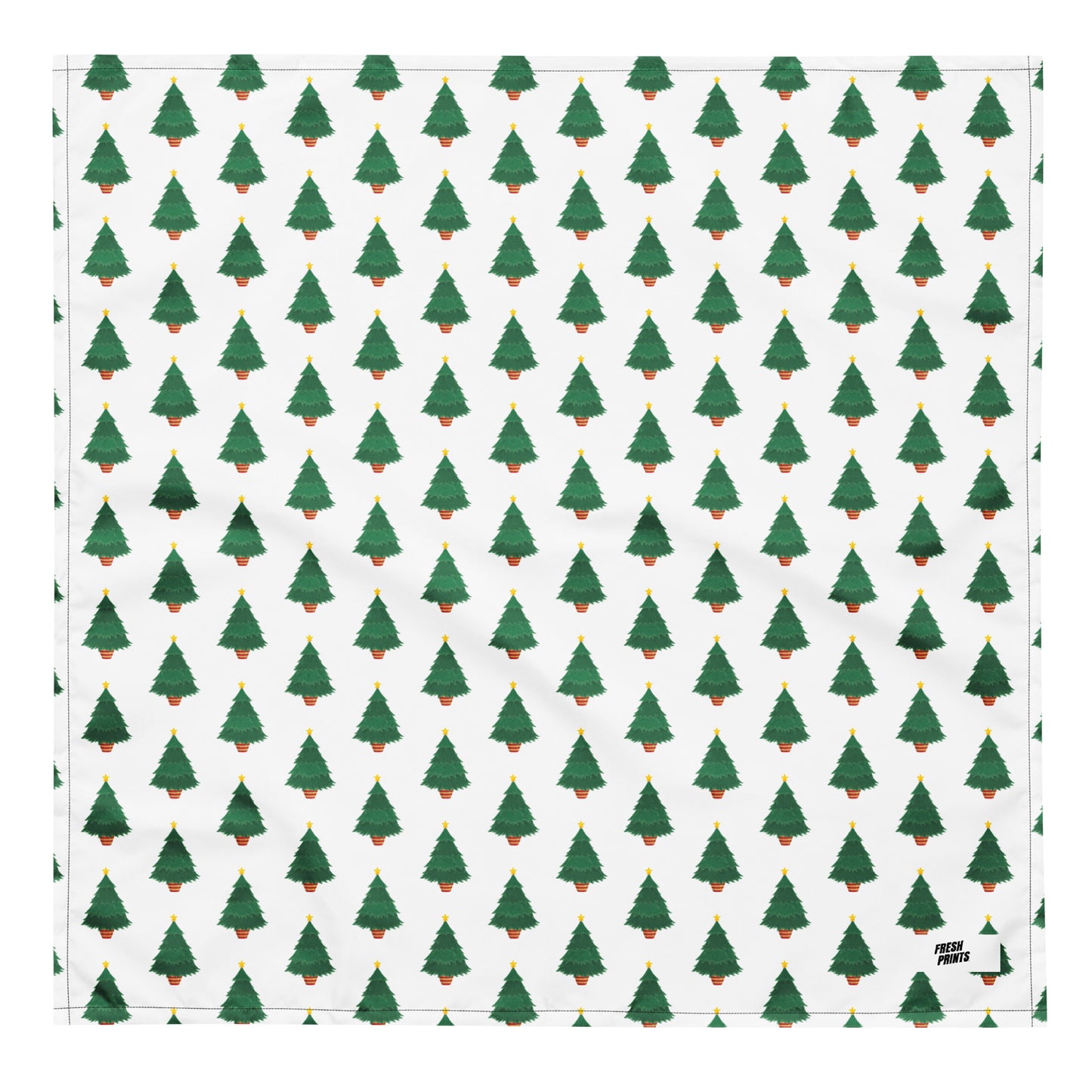 Christmas Tree bandana - White