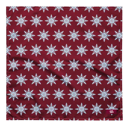 Snowflake bandana - Burgundy