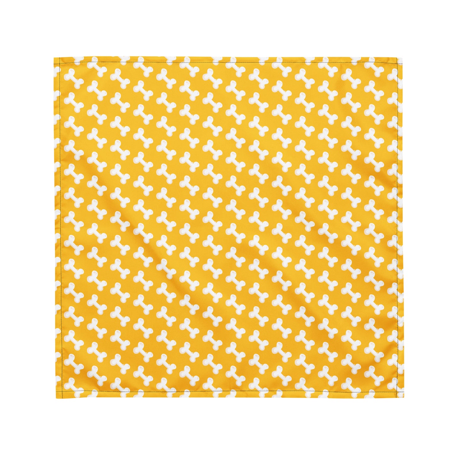 Bones All-over print bandana - Yellow