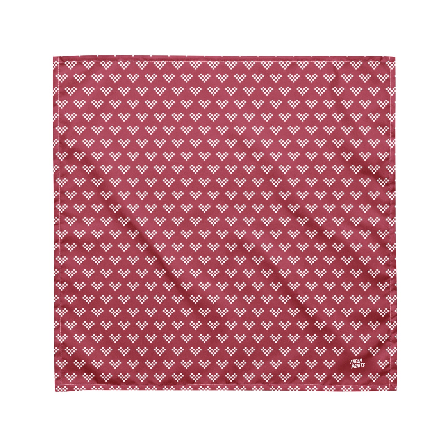 Pixel Heart All-over print bandana - Pink