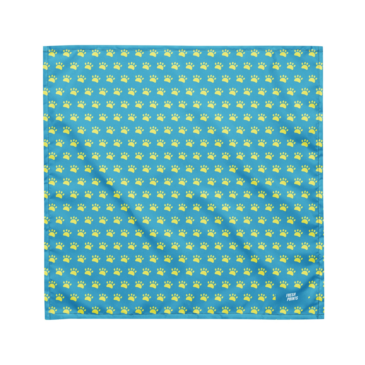 Paws All-over print bandana - Blue Yellow