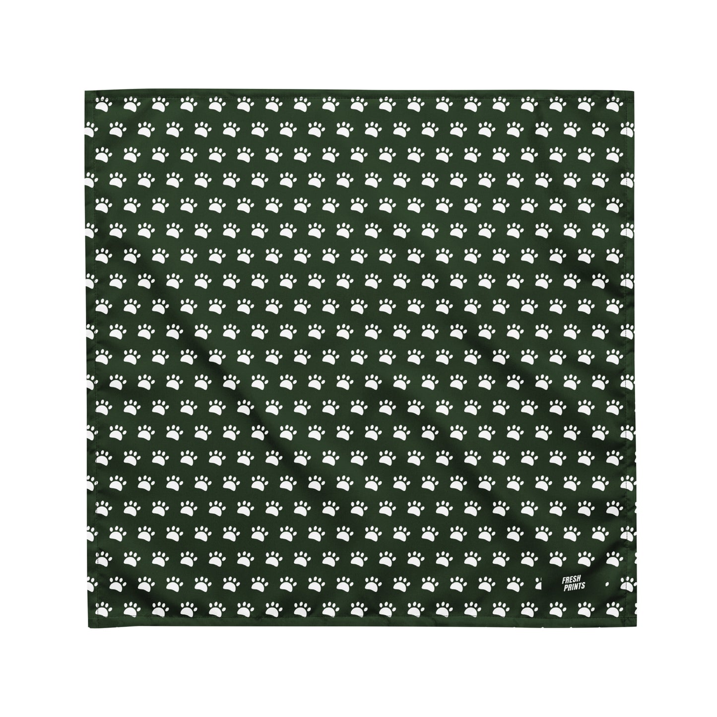 Paws All-over print bandana - Army Green