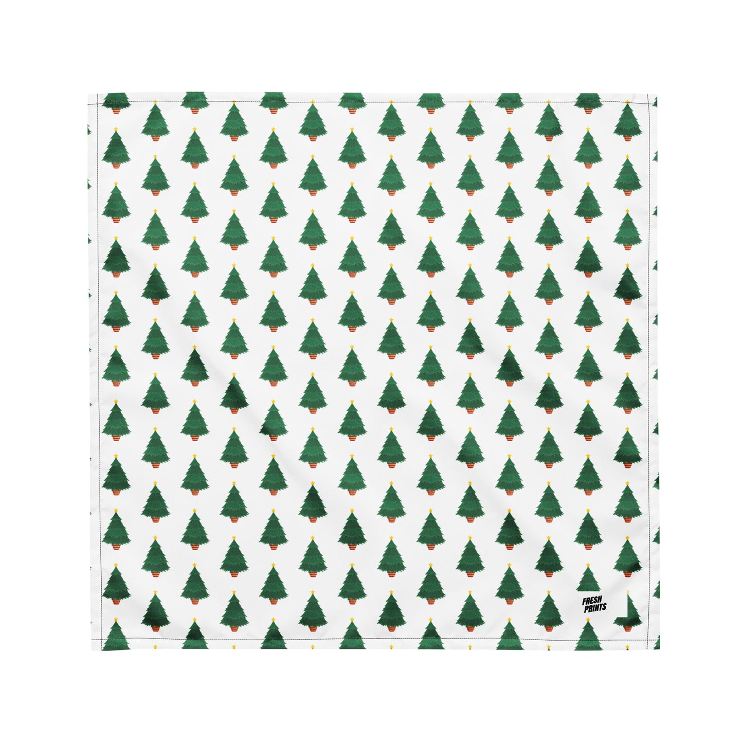 Christmas Tree bandana - White