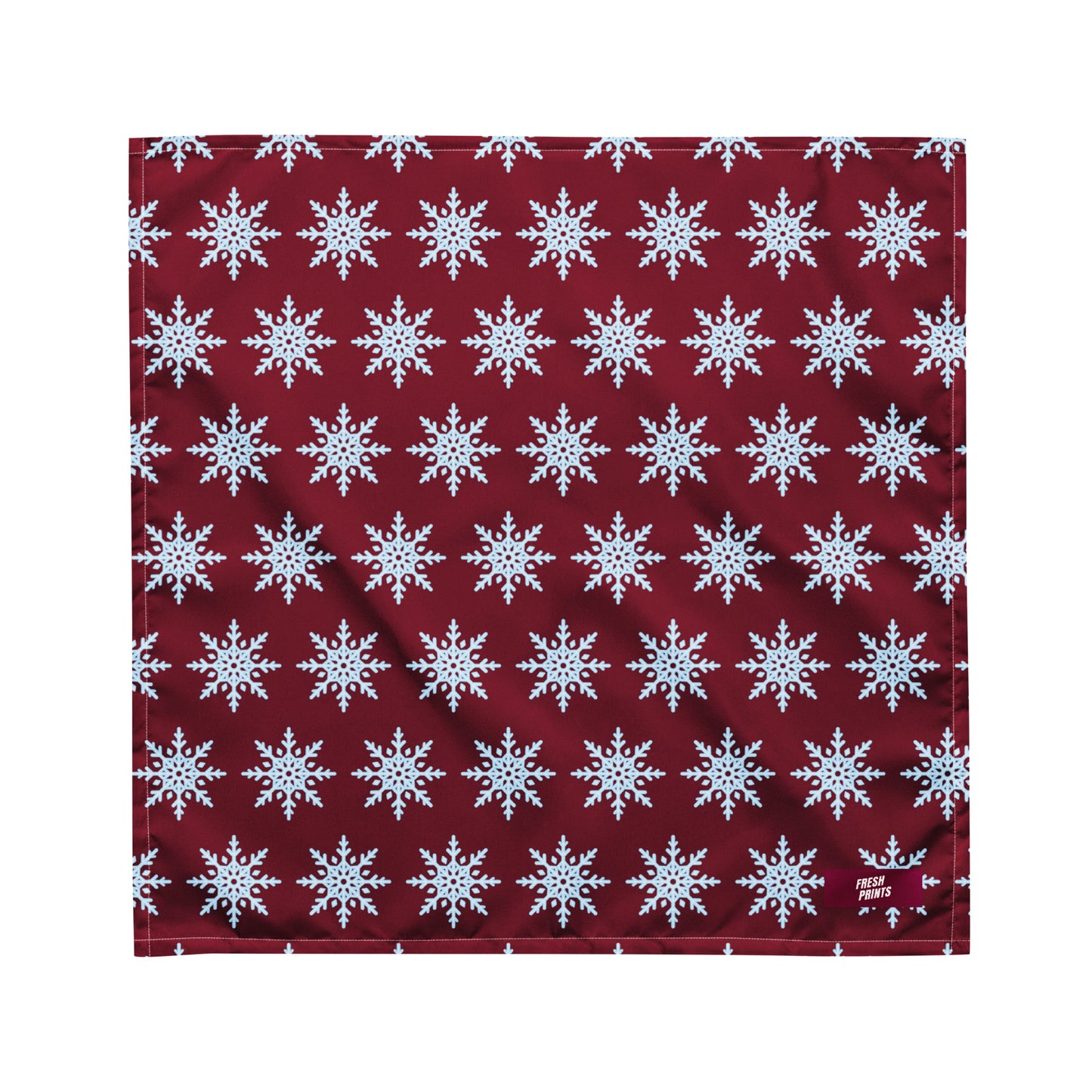 Snowflake bandana - Burgundy