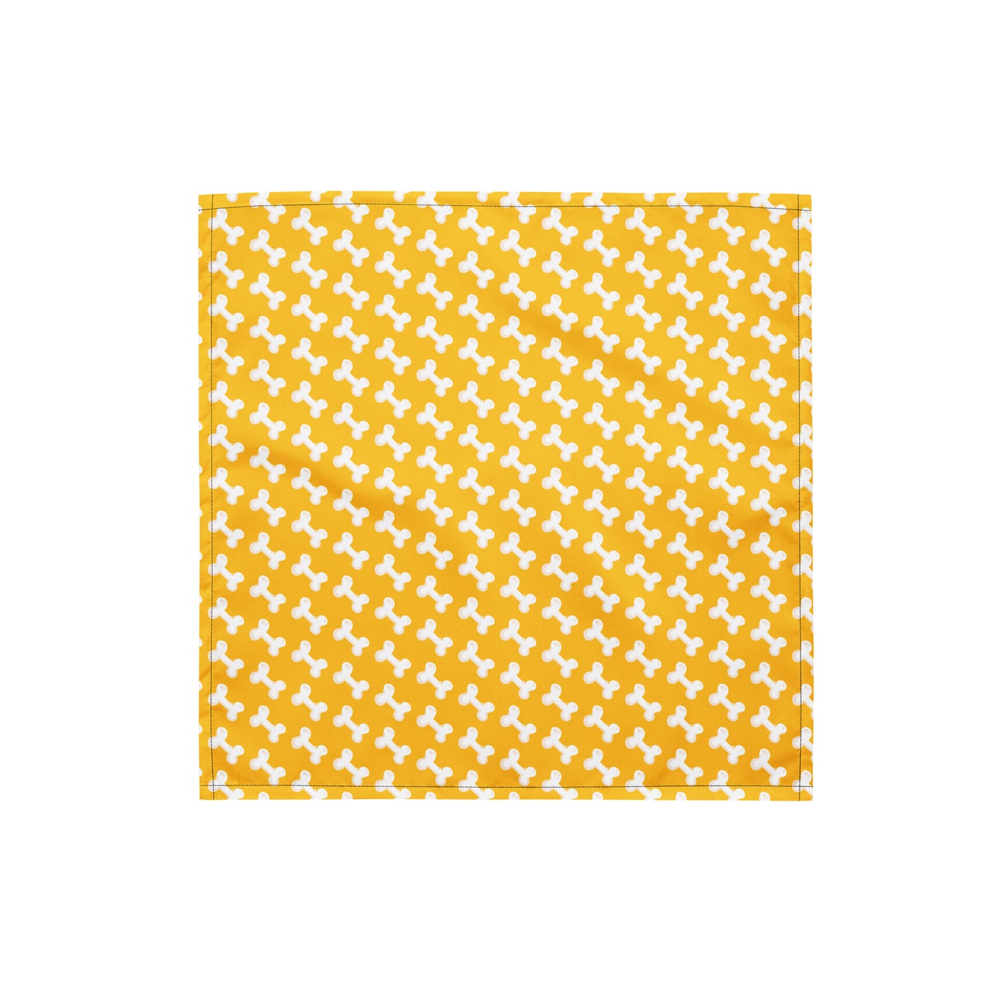 Bones All-over print bandana - Yellow