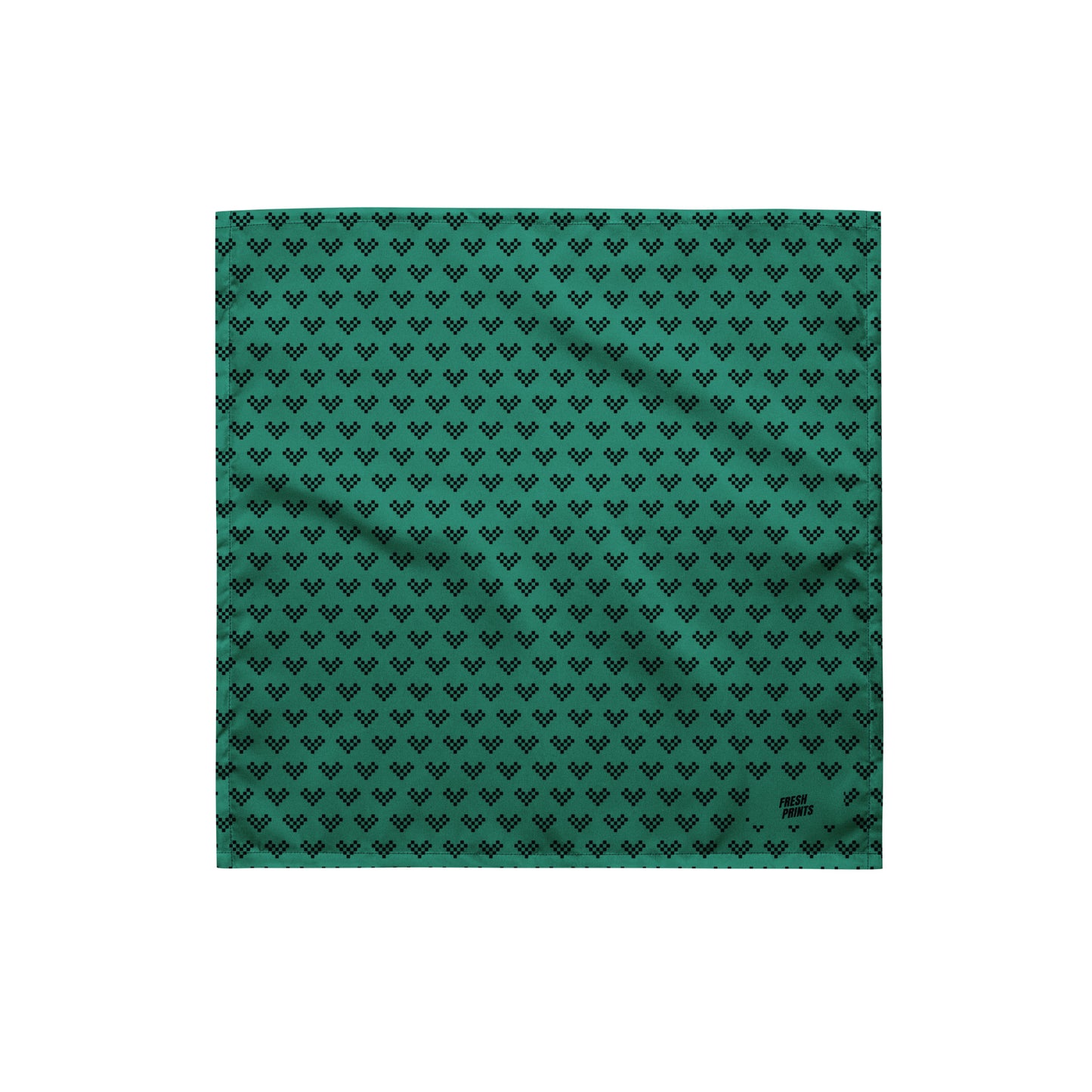 Heart All-over print bandana - Blue Pixel