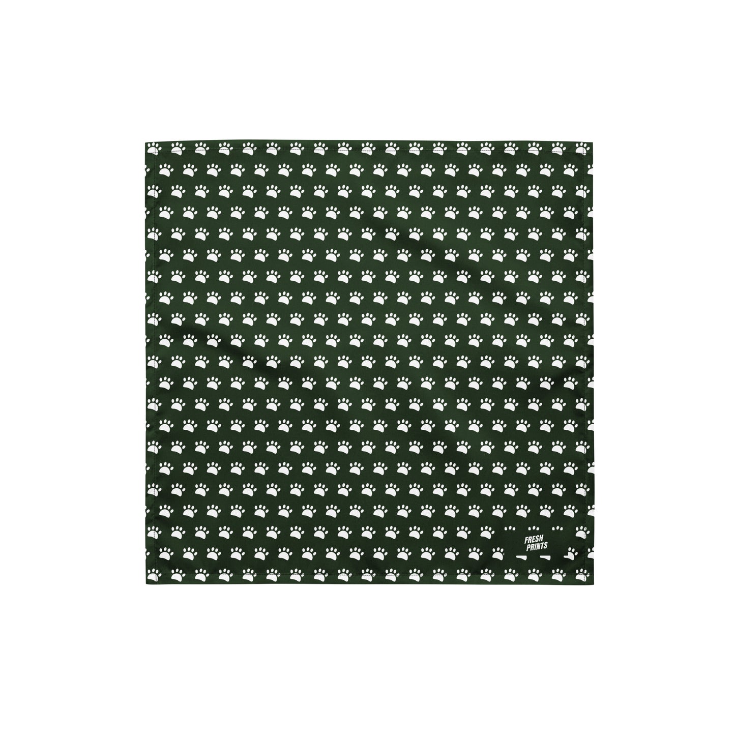 Paws All-over print bandana - Army Green