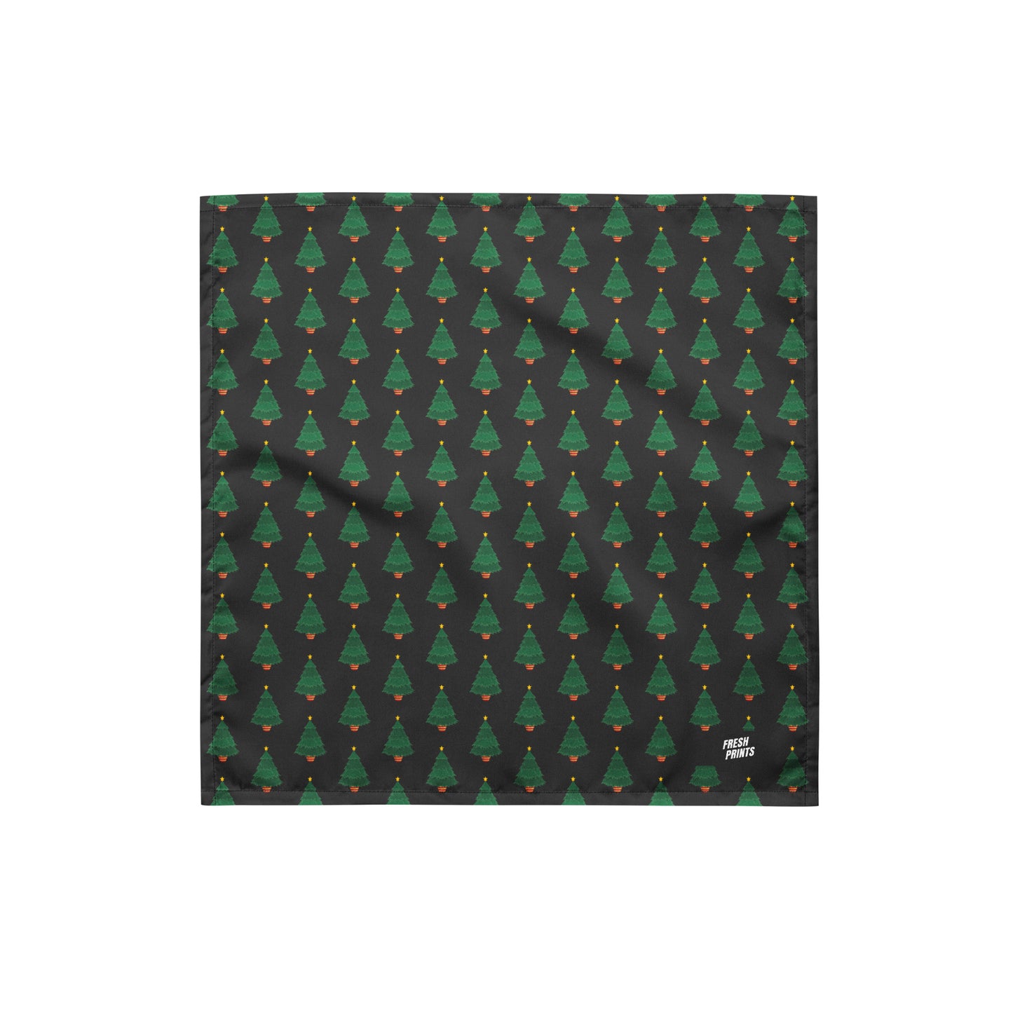 Christmas Tree bandana - Charcoal