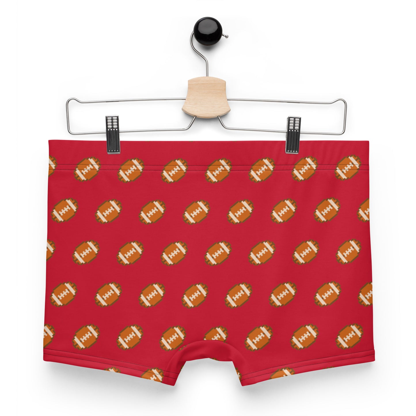 Pixel Football Boxer Briefs - Red