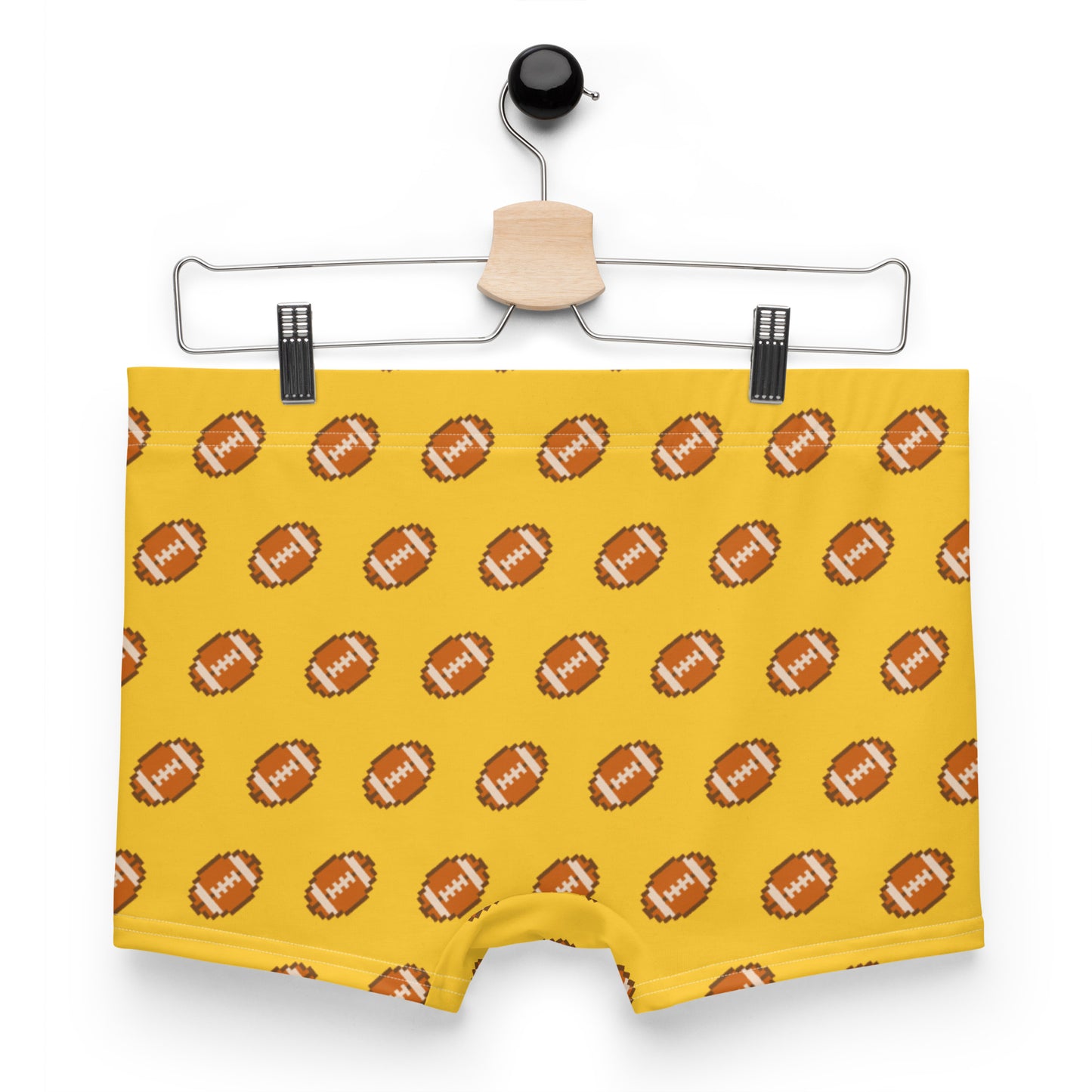 Pixel Football Boxer Briefs - Yellow