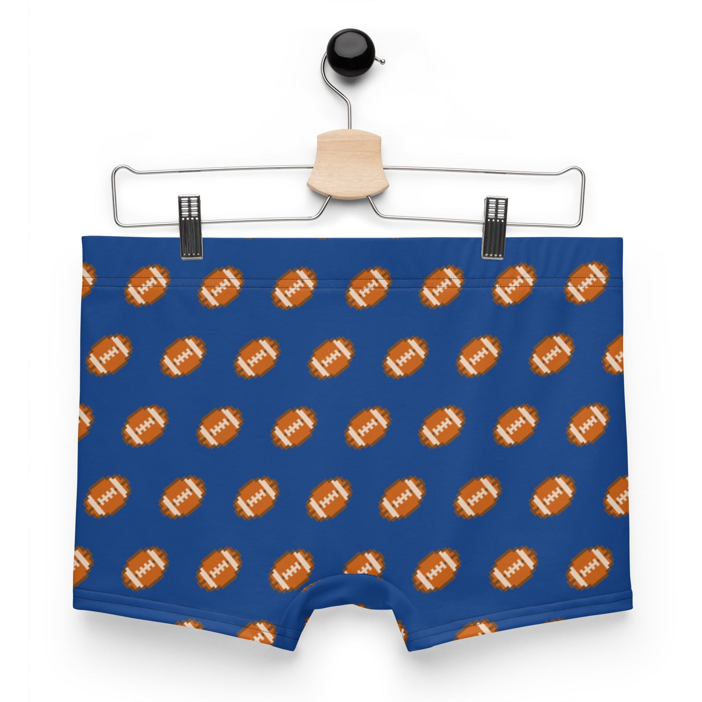 Pixel Football Boxer Briefs - Royal Blue