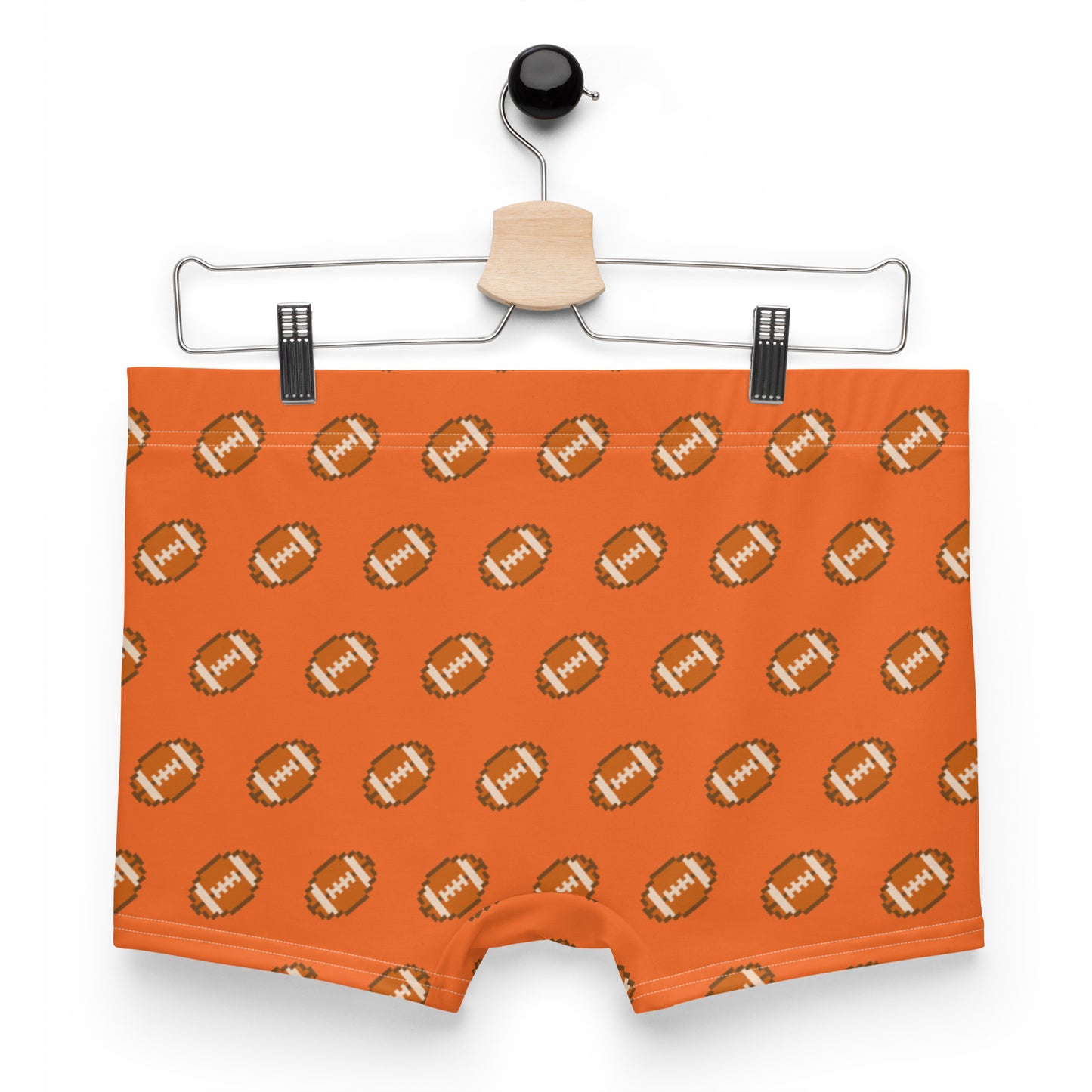 Pixel Football Boxer Briefs - Orange