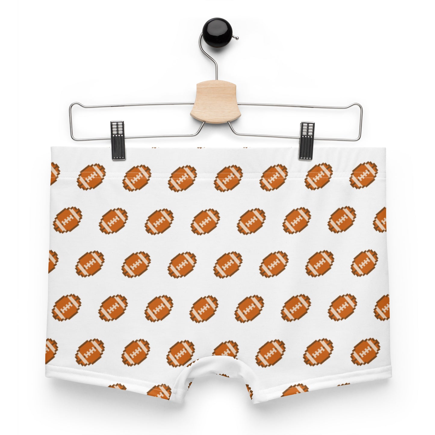 Pixel Football Boxer Briefs - White