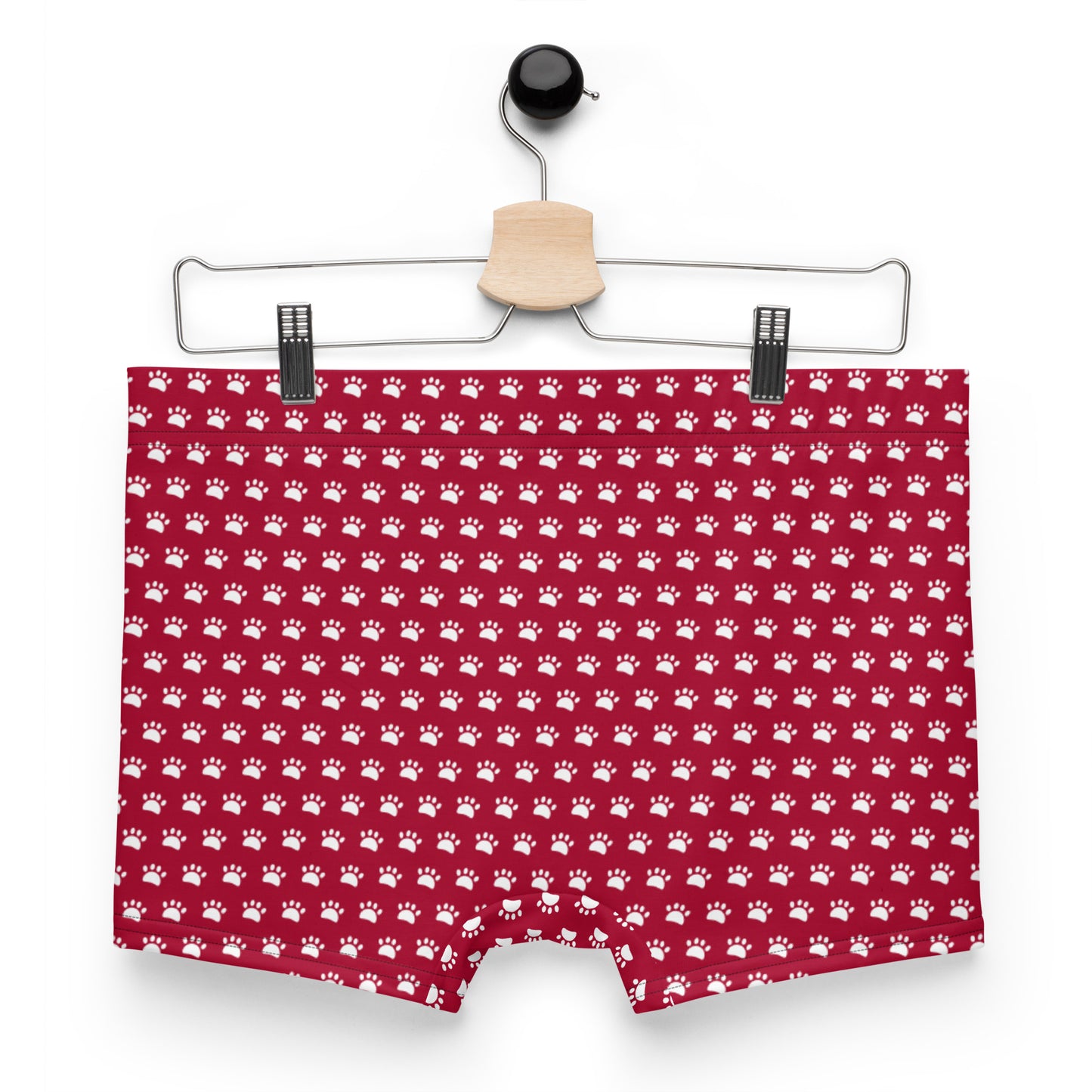 Paws Boxer Briefs - Burgundy