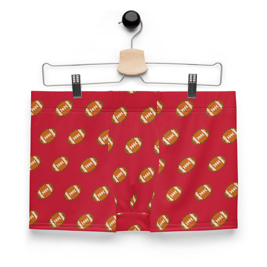 Pixel Football Boxer Briefs - Red