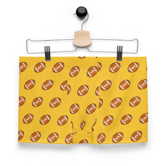 Pixel Football Boxer Briefs - Yellow