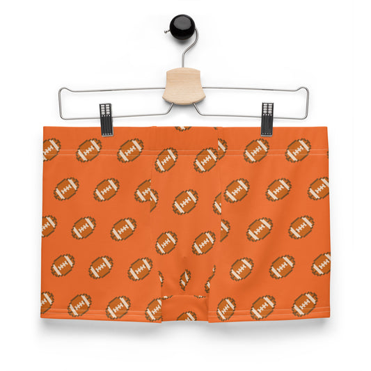 Pixel Football Boxer Briefs - Orange