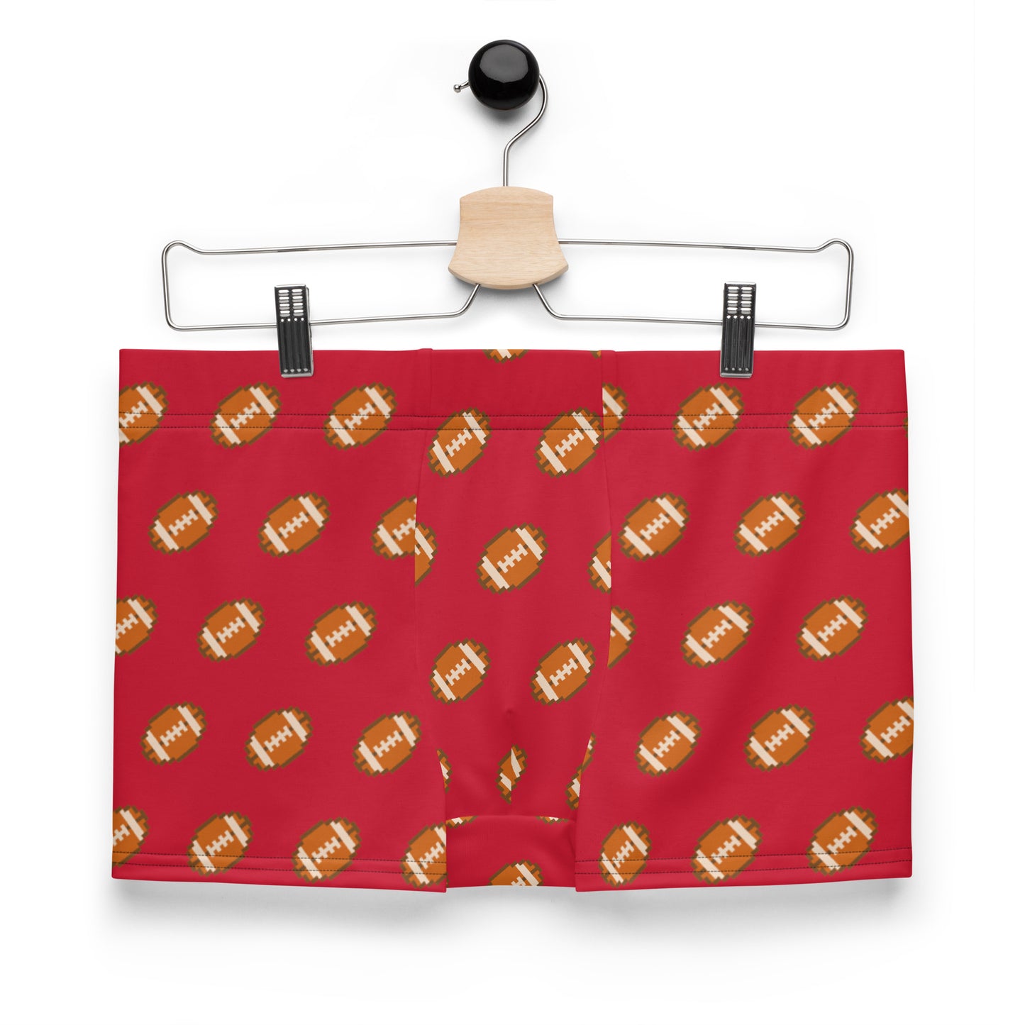 Pixel Football Boxer Briefs - Red