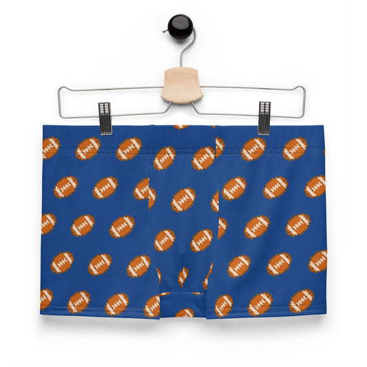 Pixel Football Boxer Briefs - Royal Blue