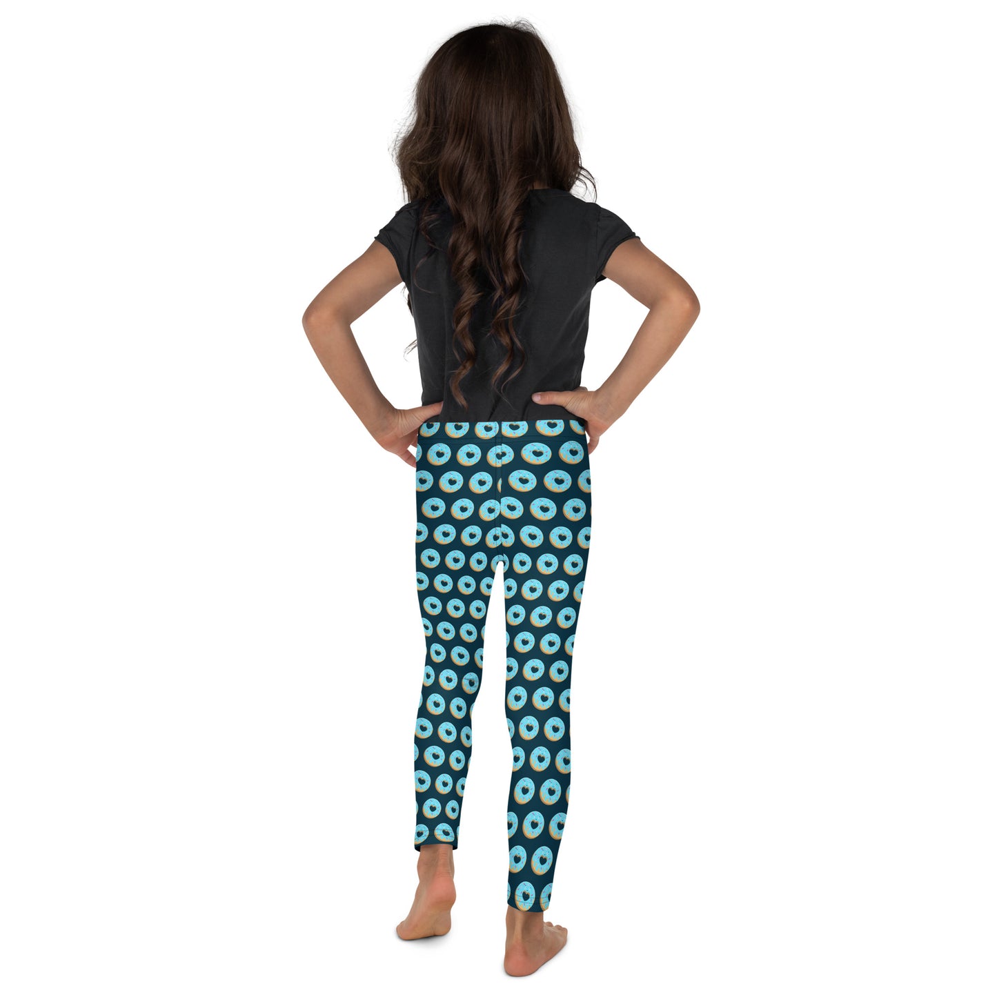 Donut Kid's Leggings - Dark Blue