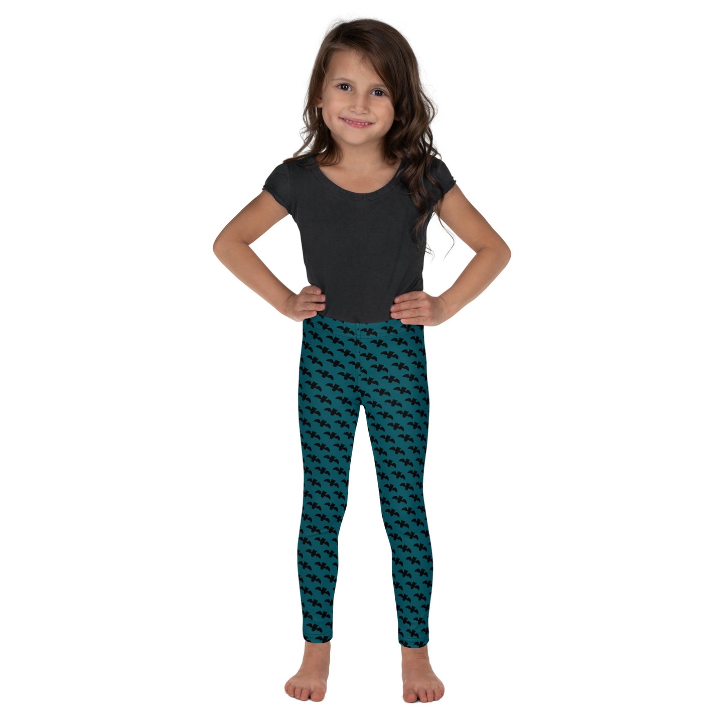 Bat Kids Leggings - Blue