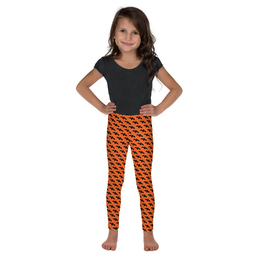 Bat Kids Leggings - Light Orange