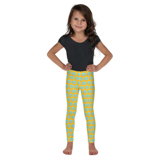 Donut Kid's Leggings - Yellow