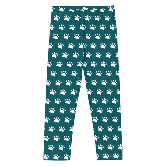 Paws Kid's Leggings - Blue