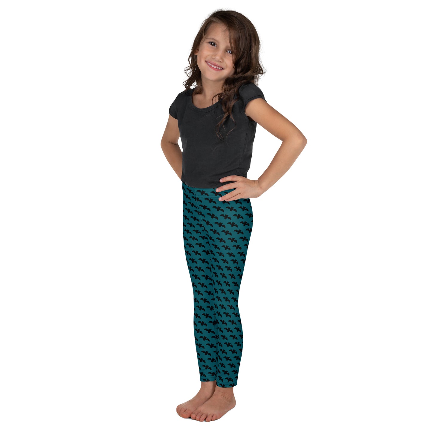 Bat Kids Leggings - Blue