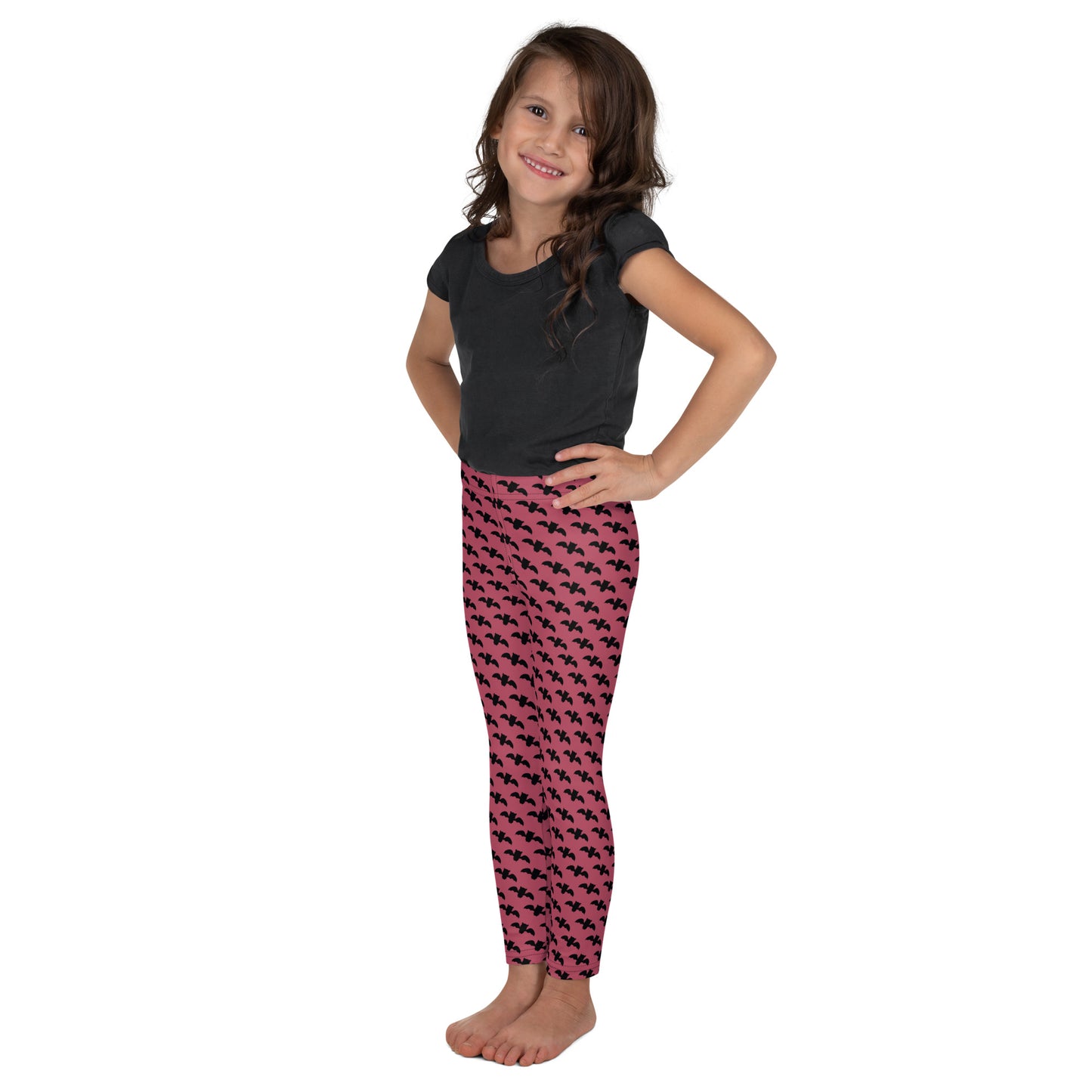 Bat Kids Leggings - Musk