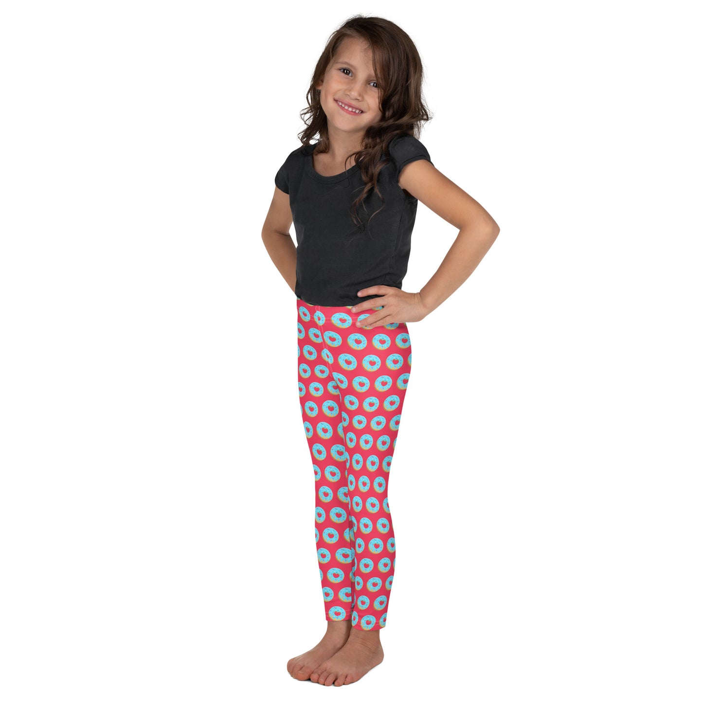 Donut Bright Kid's Leggings - Pink