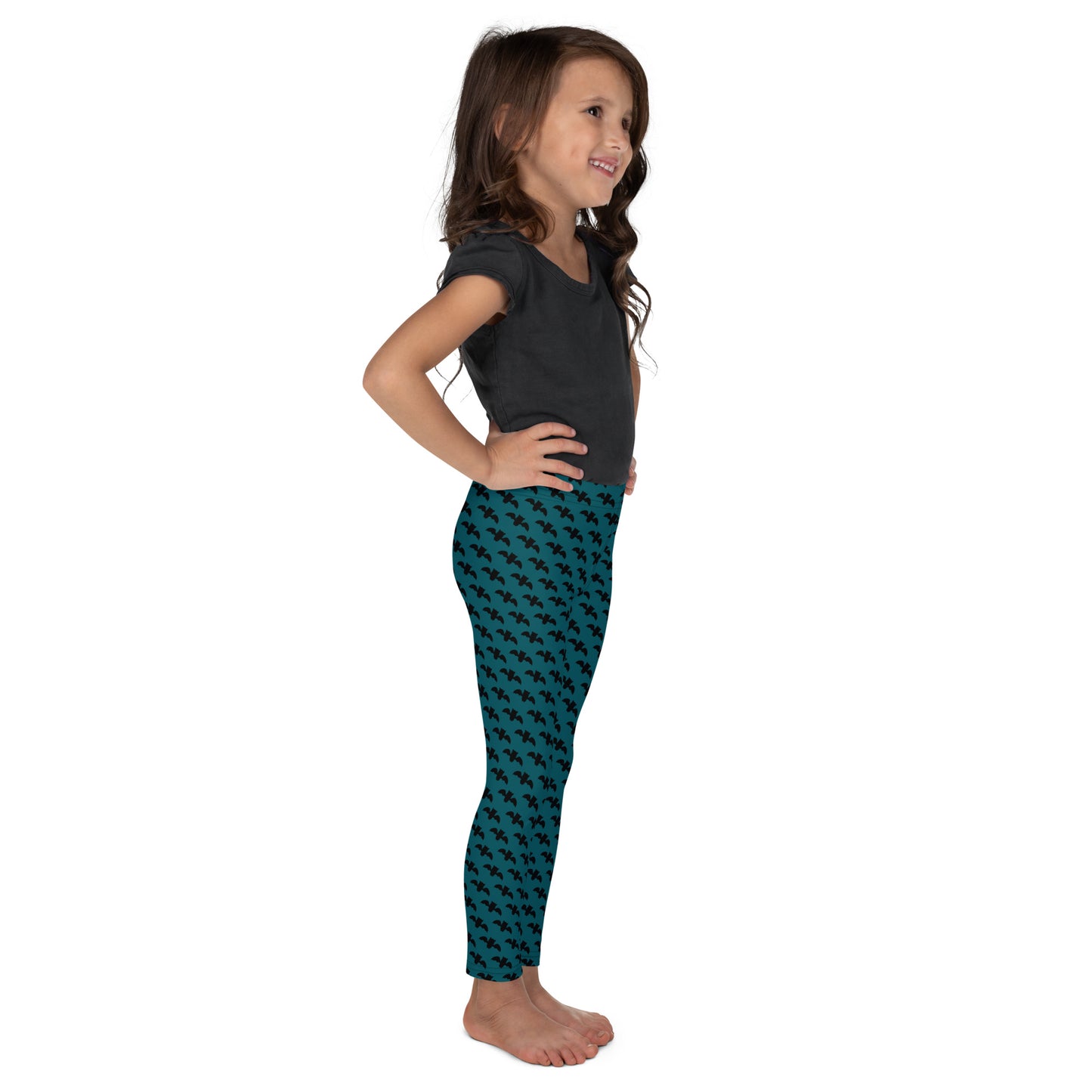 Bat Kids Leggings - Blue