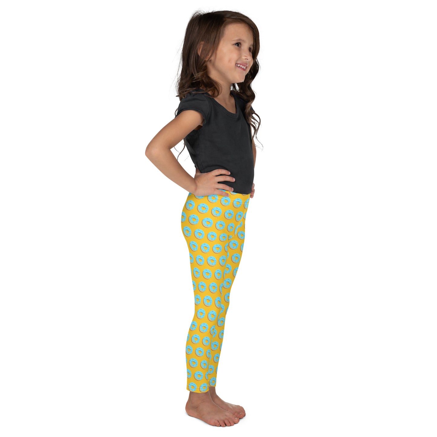 Donut Kid's Leggings - Yellow