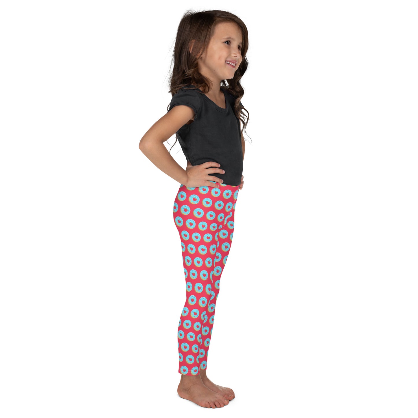 Donut Bright Kid's Leggings - Pink