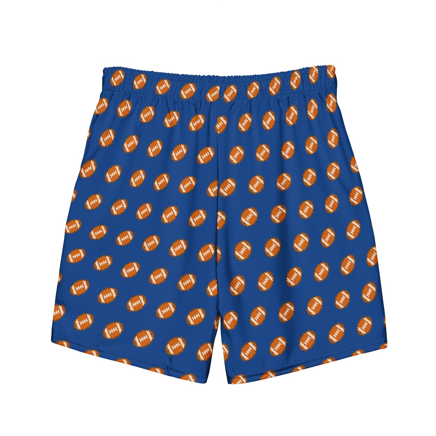 Pixel Football Swim Trunks - Blue