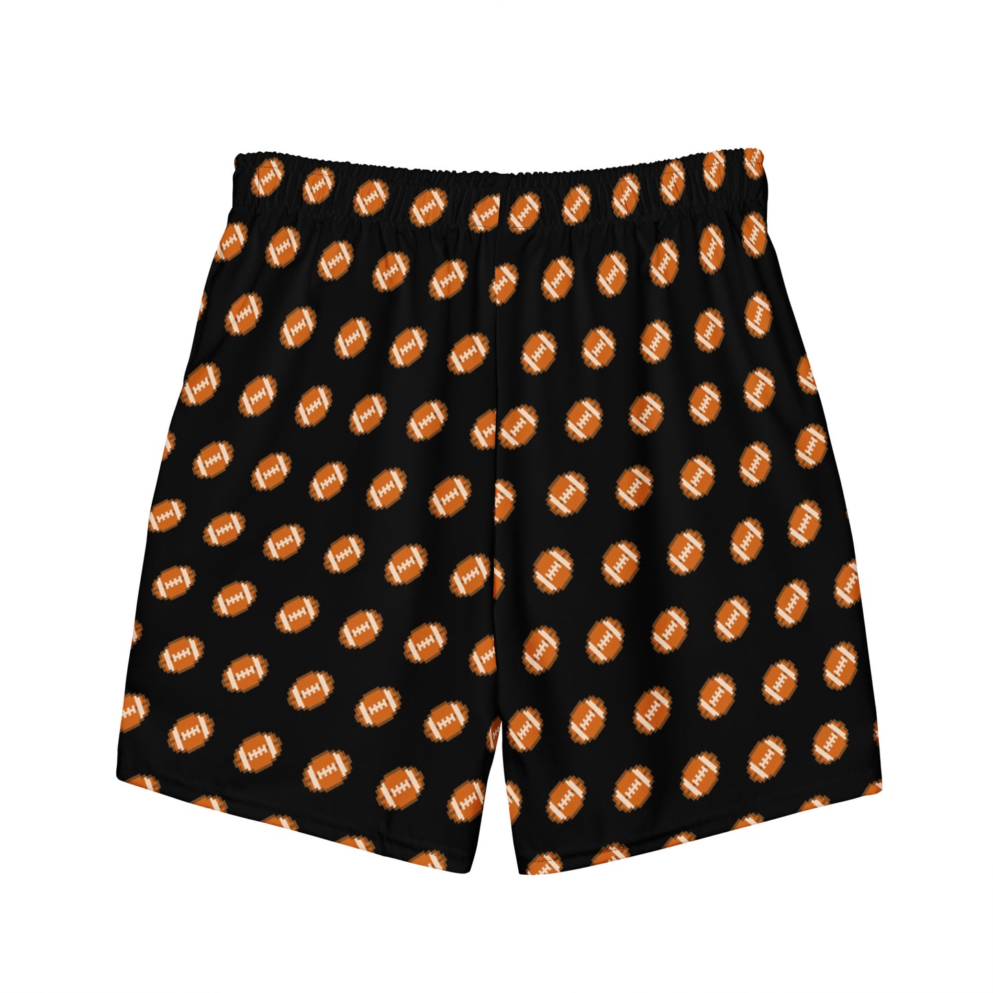 Pixel Football Swim Trunks - Black