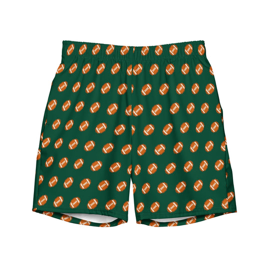 Pixel Football Swim Trunks - Green