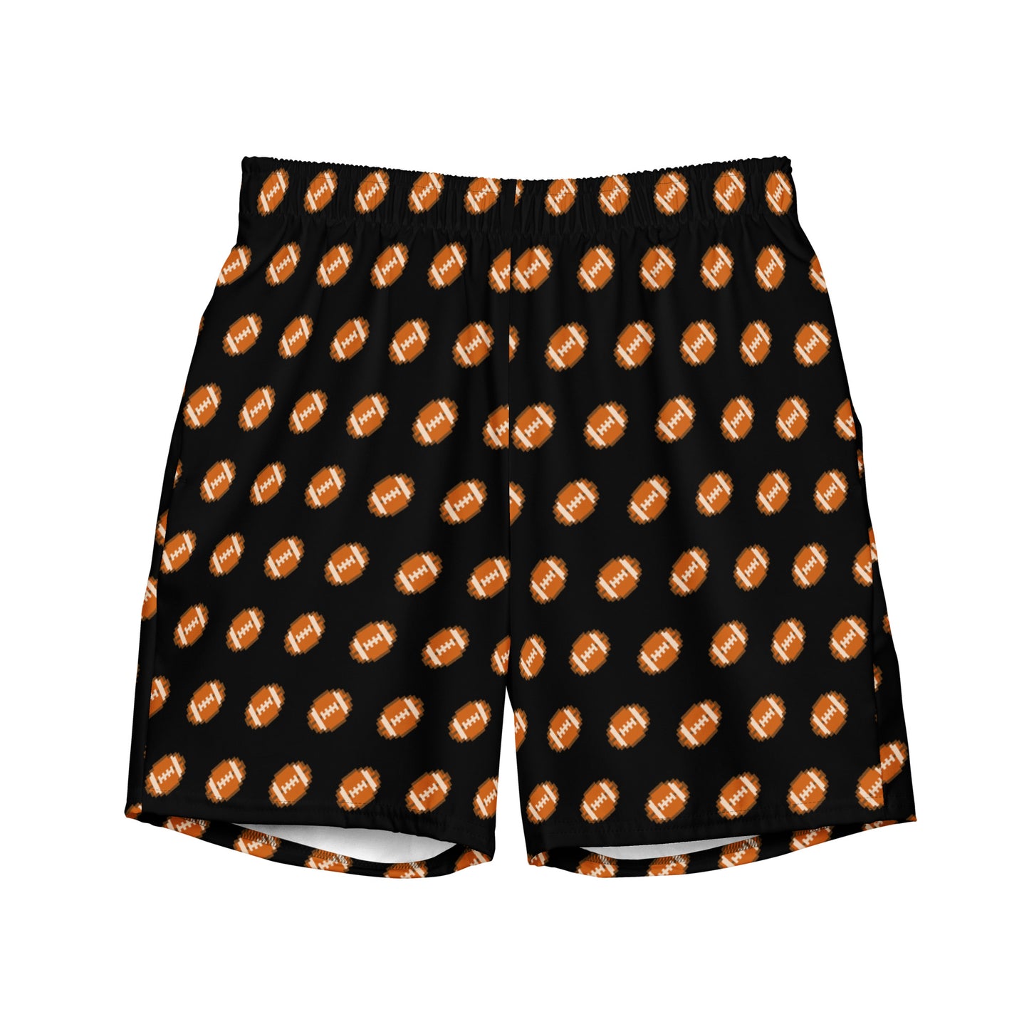 Pixel Football Swim Trunks - Black