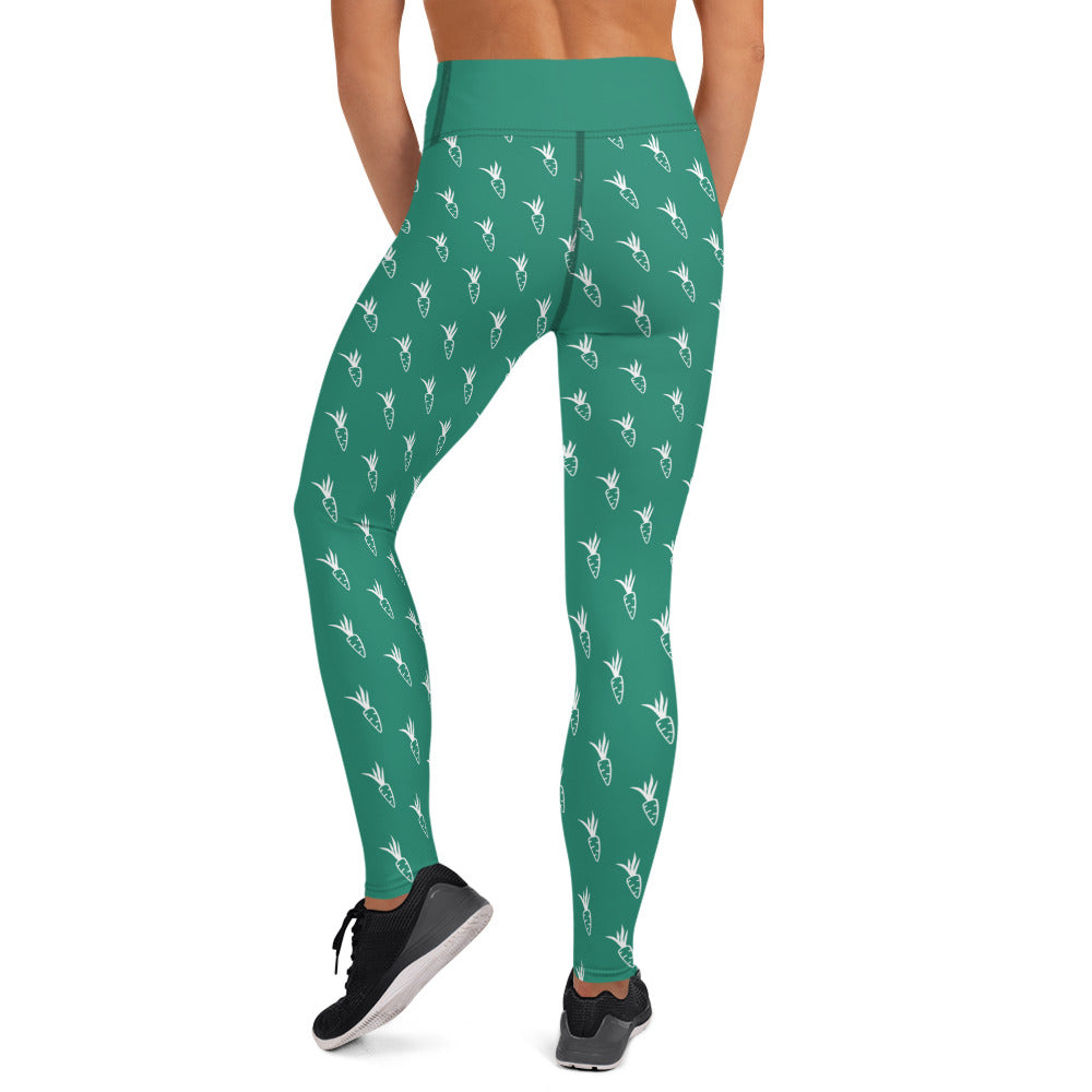 Carrot Yoga Leggings - Green