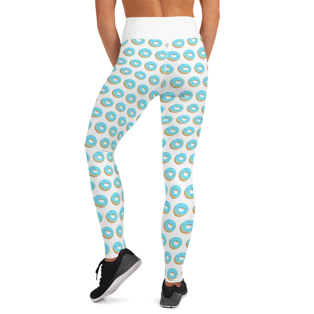 Donut Yoga Leggings - White