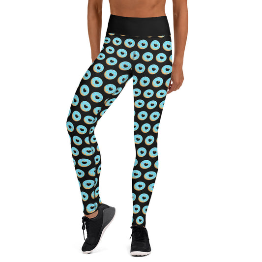 Donut Yoga Leggings - Black