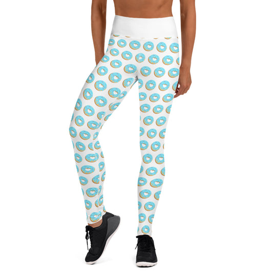 Donut Yoga Leggings - White