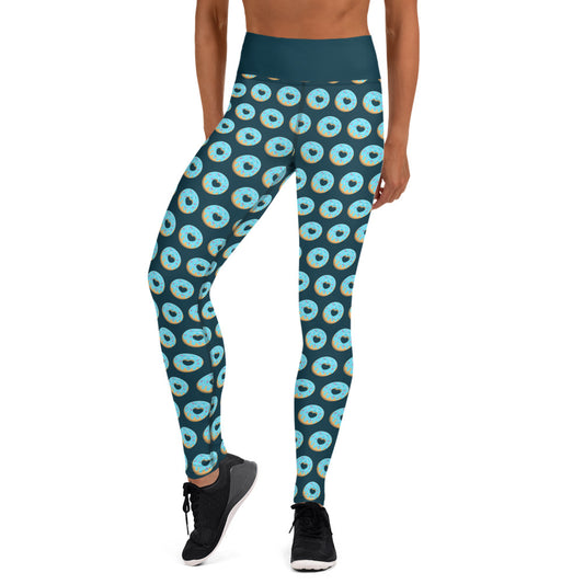 Donut Yoga Leggings - Dark Blue