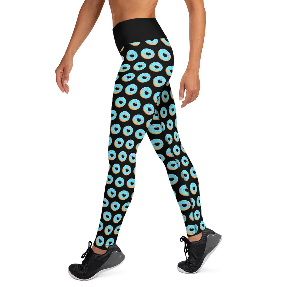 Donut Yoga Leggings - Black