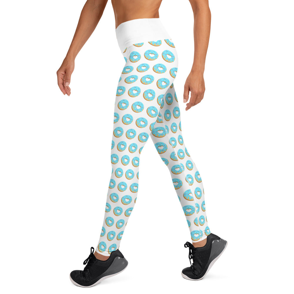 Donut Yoga Leggings - White