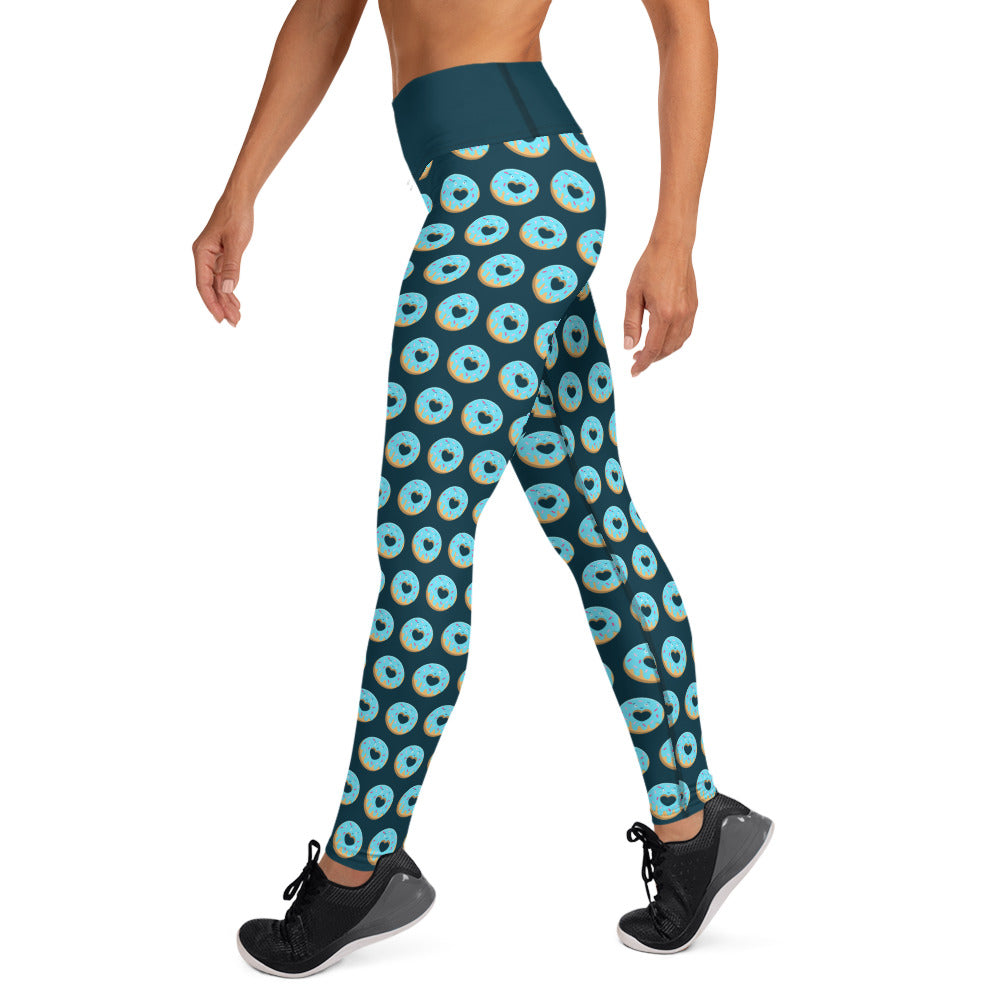 Donut Yoga Leggings - Dark Blue